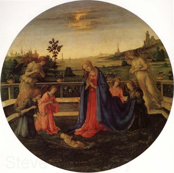 Filippino Lippi Adoration of the Christ Child Spain oil painting art